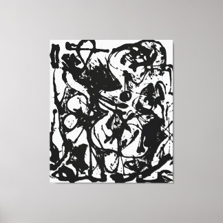 J. P. - NUMBER 19 - 1951 - Black Pourings - Leinwanddruck