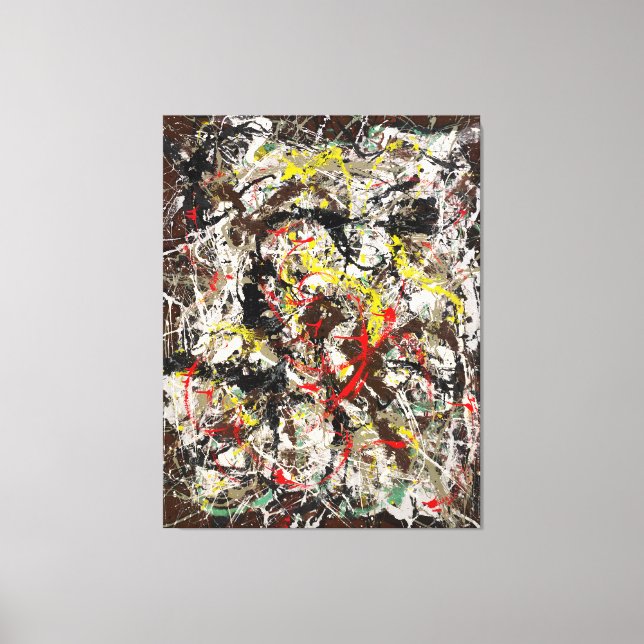 J. P. - NUMBER 4 - 1950 - Action painting - Leinwanddruck (Vorderseite)