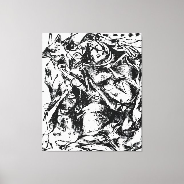 J. P. - NUMBER 6 - 1952 - Black Pourings - Leinwanddruck (Vorderseite)