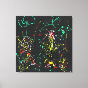 J. P. - Nummer 17 FEUERWERK - 1950 - Leinwanddruck