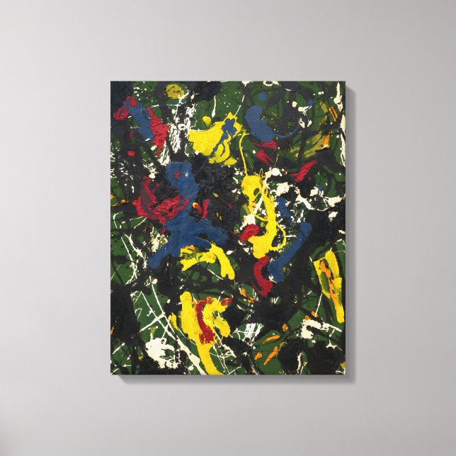 J. P. - Nummer 3 - 1948 - Abstrakter Expressionism Leinwanddruck (Vorderseite)