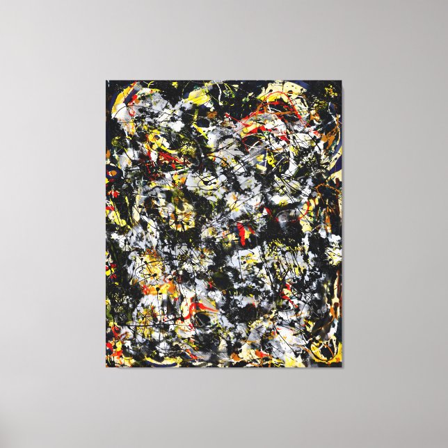 J. P. - Nummer 4 - 1951 - Aktionsgemälde - Leinwanddruck (Vorderseite)