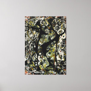 J. P. - RHYTHMISCHER TANZ - 1948 - Action painting Leinwanddruck