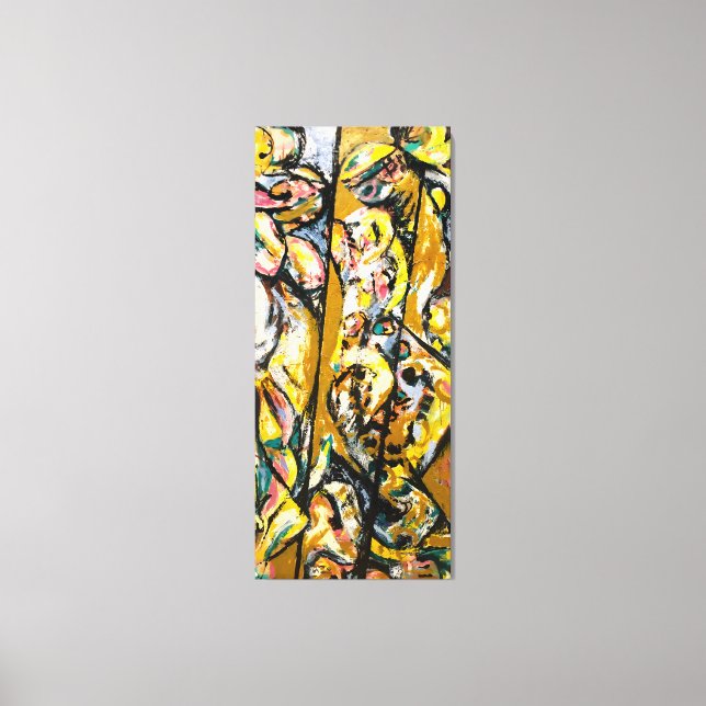 J. P. - RITUAL - 1953 - Abstrakter Expressionismus Leinwanddruck (Vorderseite)