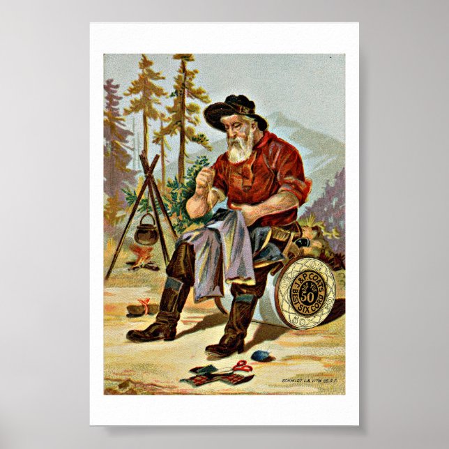J & P Thread Antique Ad Poster (Vorne)
