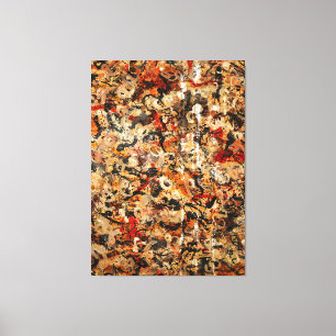 J. P. - UNTITLED - c. 1945-1949 - Aktionsmalerei- Leinwanddruck