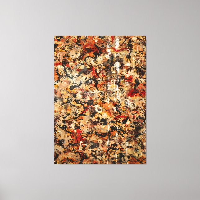 J. P. - UNTITLED - c. 1945-1949 - Aktionsmalerei- Leinwanddruck (Vorderseite)