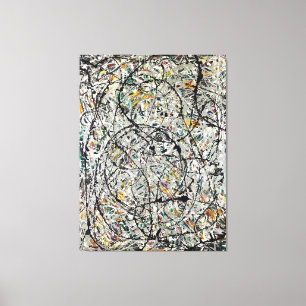 J. P. - WATERY PATHS - 1947 - Action Painting - Leinwanddruck