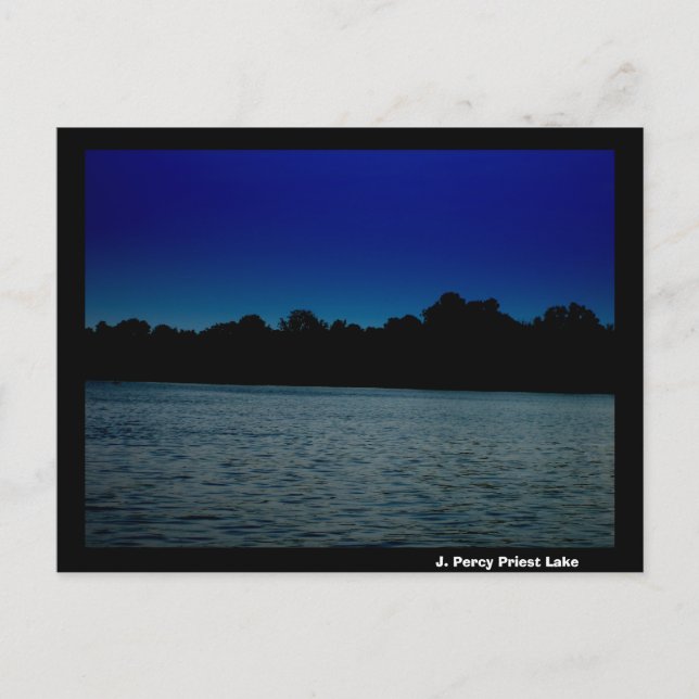 J. Percy Priest Lake at Night Postkarte (Vorderseite)