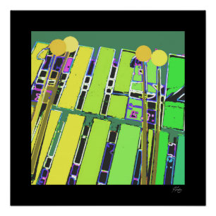 J Spoelstra hier kommt das Band - Marimba Poster