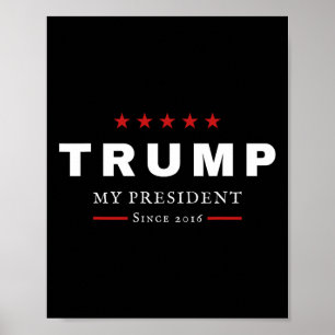J Trump ist mein Präsident seit 2016 Maga Patrioti Poster