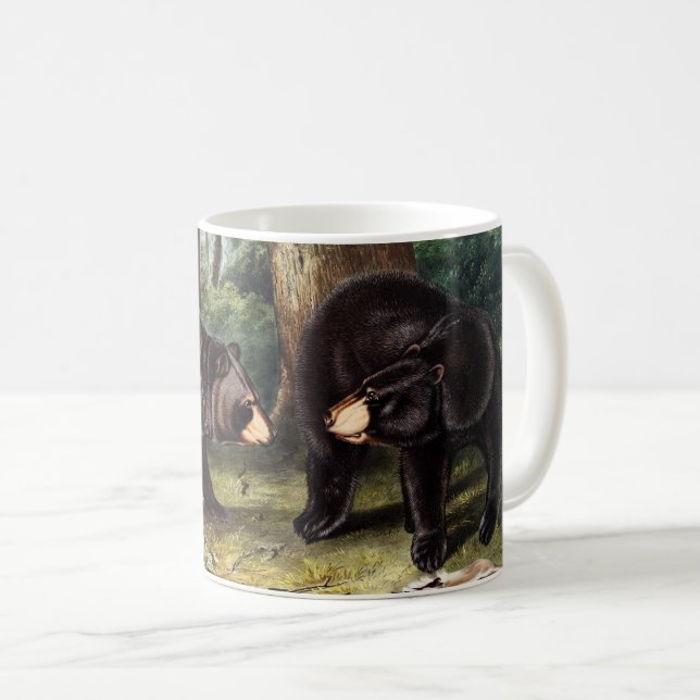 J.W. Audubon - Ursus Americanus Black Bar Kaffeetasse (VorderseiteRechts)