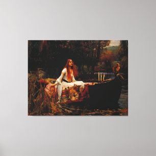 J. W. WATERHOUSE - DIE LADY OF SHALOTT - 1888 - LEINWANDDRUCK