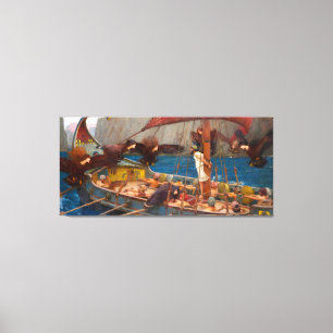 J. W. WATERHOUSE - ULYSSES UND DIE SIRENS - 1891 - LEINWANDDRUCK