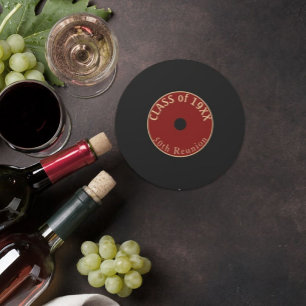 Ja, 50 Jahre! Klasse-Wiedersehen-Untersetzer Runder Pappuntersetzer