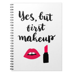Ja aber erste niedliche Phrase des Make-up Notizblock