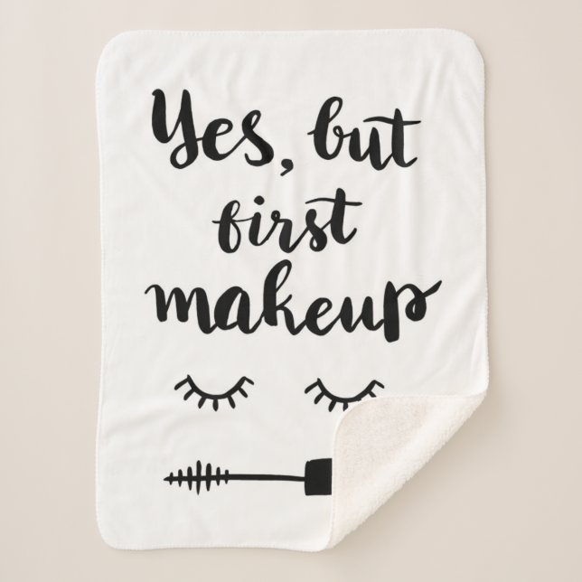 Ja aber erstes Make-up Sherpadecke (Vorderseite)
