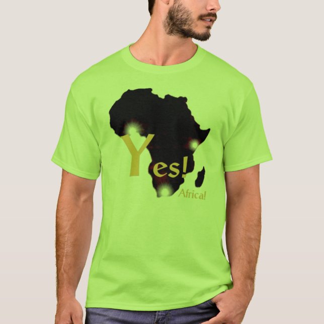 Ja Afrika-T-Shirt T-Shirt (Vorderseite)