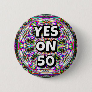 JA AUF 50 (Sie können die Wörter ändern) Button
