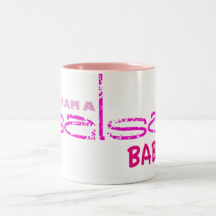 Ja bin ich ein Salsa-Baby Zweifarbige Tasse