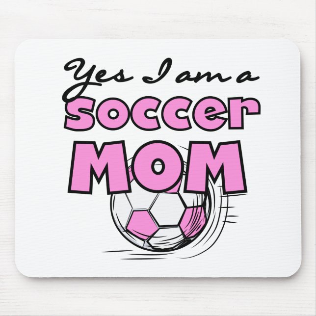 Ja bin ich eine Fußball-Mama-T - Shirts und Mousepad (Vorne)