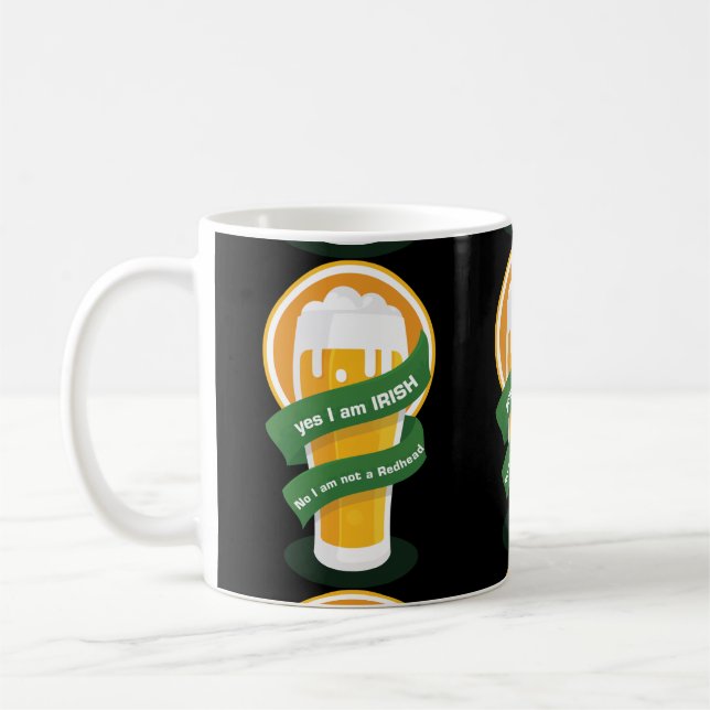 Ja bin ich irisches kein ich bin nicht ein Redhead Kaffeetasse (Links)