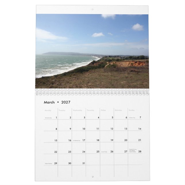 Ja, bitte 2021 Zwei Seiten MediumKalender, weiß Kalender (Mär 2027)