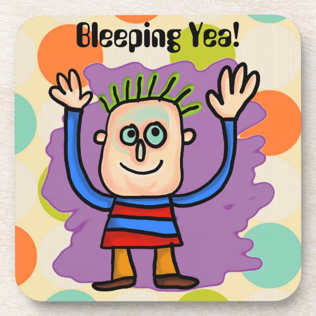 Ja bleichend! getränkeuntersetzer (Vorderseite)