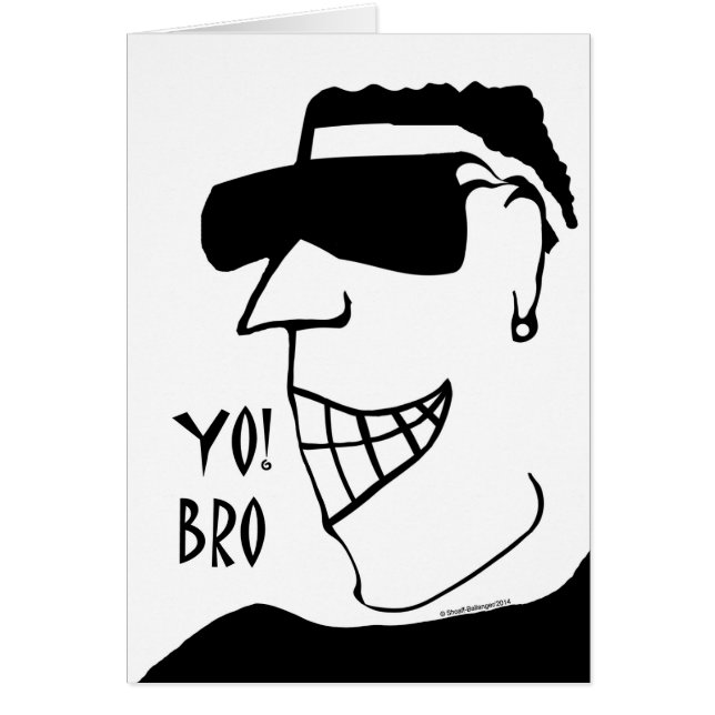 Ja! Bro, Cooler Typ Illustration (Vorne)