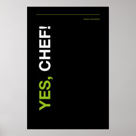 JA, CHEF! – Lustiges Küchenposter Poster