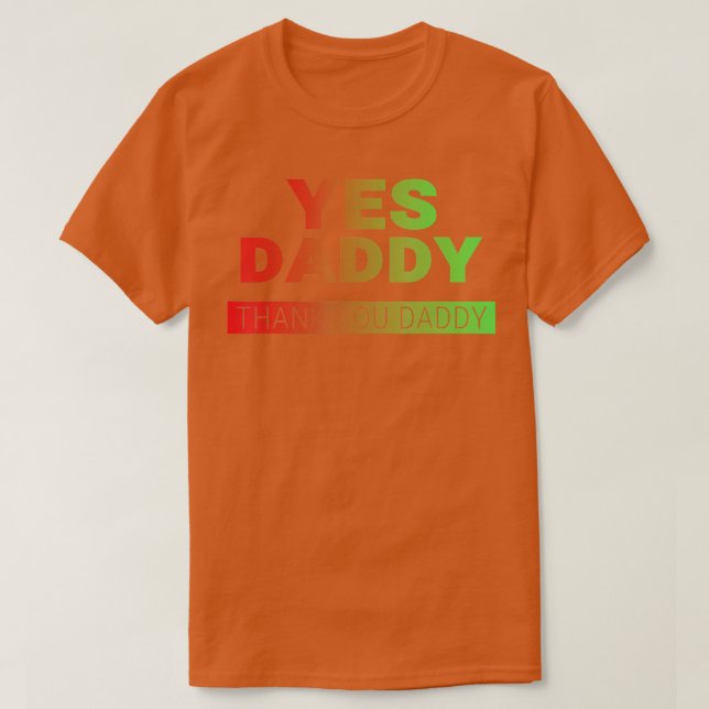 Ja Daddy Danke Daddy Funny Gradient Obi Staat T-Shirt (Design vorne)