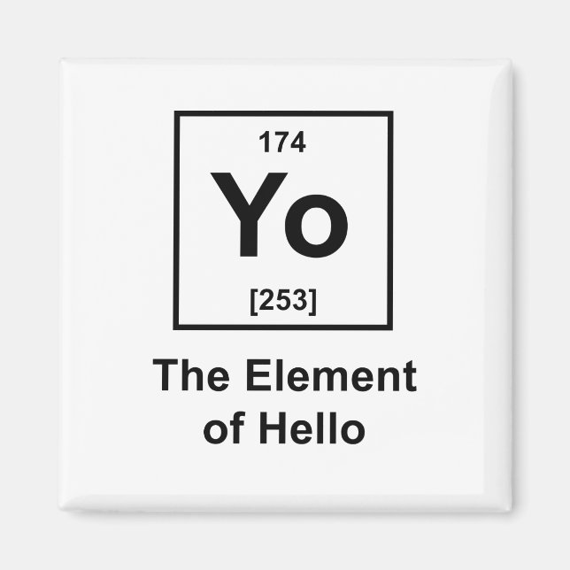 Ja! Das Element von Hello Magnet (Vorne)