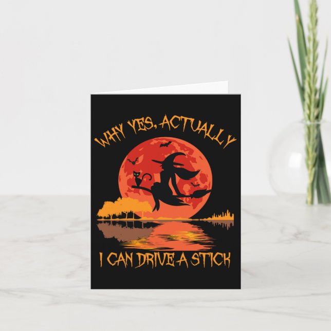Ja, eigentlich kann ich ein Stick Halloween 2023 C Karte (Vorderseite)