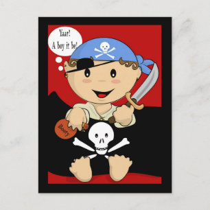 Ja! Ein Junge! Postkarte