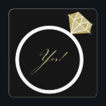 Ja! Er setzte einen Diamantring auf seine Engageme Einladung<br><div class="desc">Mit Fett*fa*tin entworfen. Einfach mit eigenen Texten,  Fotos oder Bildern anpassen. Für individuelle Anfragen wenden Sie sich bitte direkt an fat*fa*tin. Es gelten benutzerdefinierte Gebühren. www.zazzle.com/fat_fa_tin www.zazzle.com/color_therapy www.zazzle.com/fatfatin_blue_knot www.zazzle.com/fatfatin_red_knot www.zazzle.com/fatfatin_mini_me www.zazzle.com/fatfatin_box www.zazzle.com/fatfatin_design www.zazzle.com/fatfatin_ink</div>