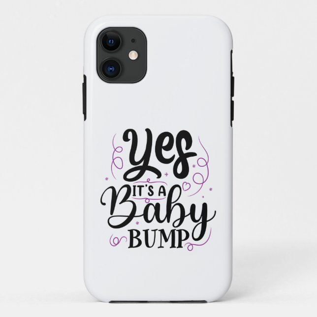 Ja, es ist ein Baby-Bump - Schwangerschaftsankündi Case-Mate iPhone Hülle (Rückseite)