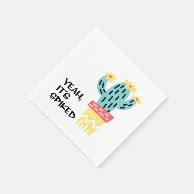 Ja, es ist Spiked Cocktail Napkins Serviette (Ecke)
