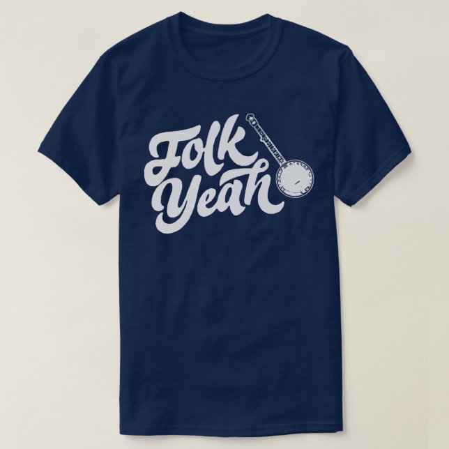 Ja! Funny Bluegrass Festival Folk Musik T-Shirt (Design vorne)