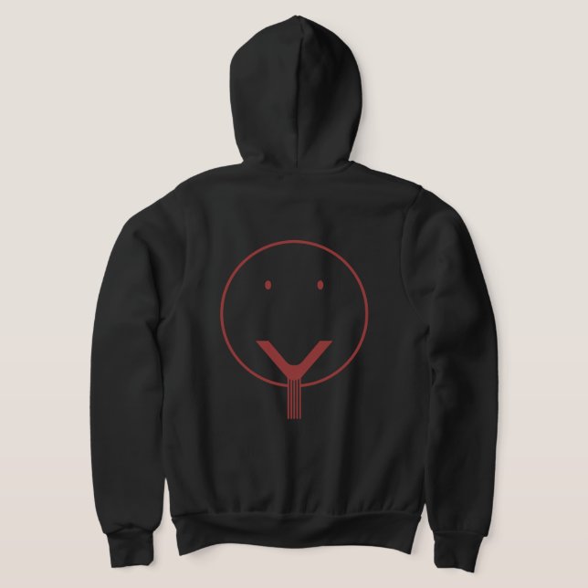 Ja Gesicht - Red01. Hoodie (AblageHinten)