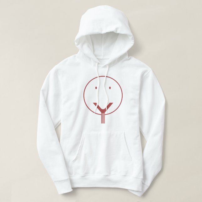 Ja Gesicht - Red01. Hoodie (Design vorne)