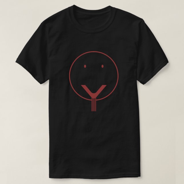 Ja Gesicht - Red01. T-Shirt (Design vorne)