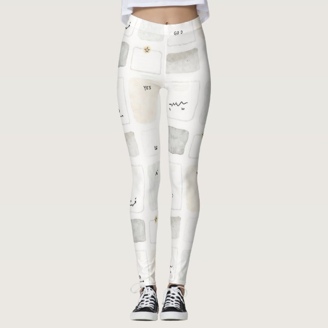 Ja Go Nahtloses Muster Leggings (Vorderseite)