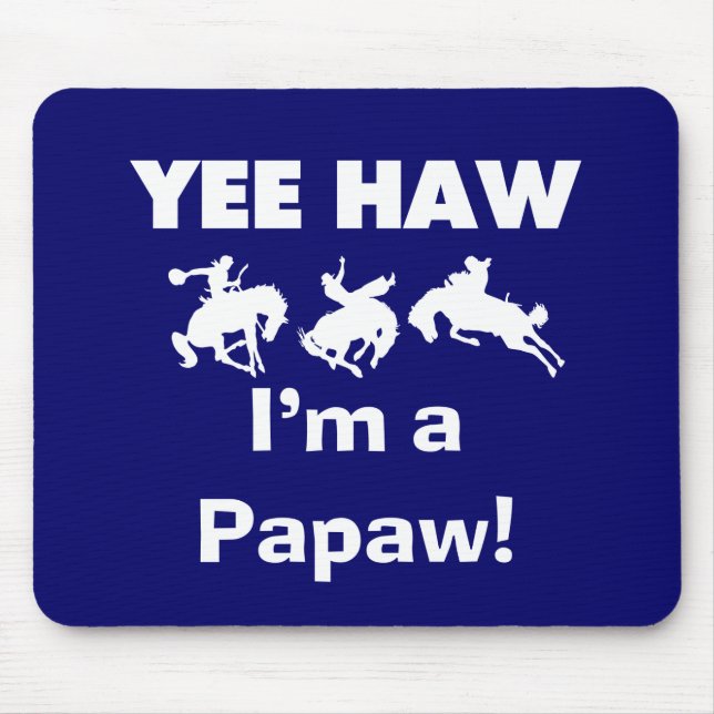 Ja, Haw ich bin ein Papa-Hemd und Geschenke Mousepad (Vorne)