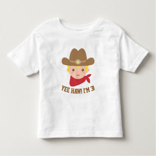 Ja Haw, Niedlicher kleiner Cowboy ist 3 Kleinkind T-shirt