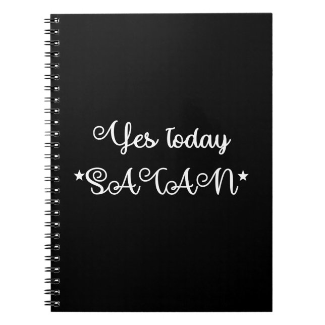 Ja Heute Satan Notizblock (Vorderseite)