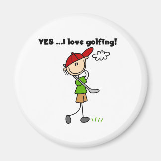 JA I Liebe Golfing Magnet