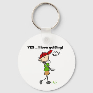 JA, I Liebe Golfspielen Tshirts und Geschenke Schlüsselanhänger