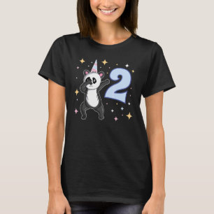 Ja, ich bin 2 Jahre alt Dabbing Panda Thema 2. Geb T-Shirt