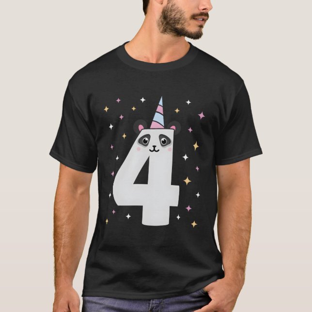 Ja, ich bin 4 Panda Themed 4 Py T-Shirt (Vorderseite)