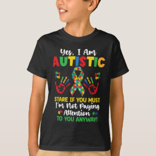 Ja, ich bin Autistische Autismus Bewusstsein Kinde T-Shirt
